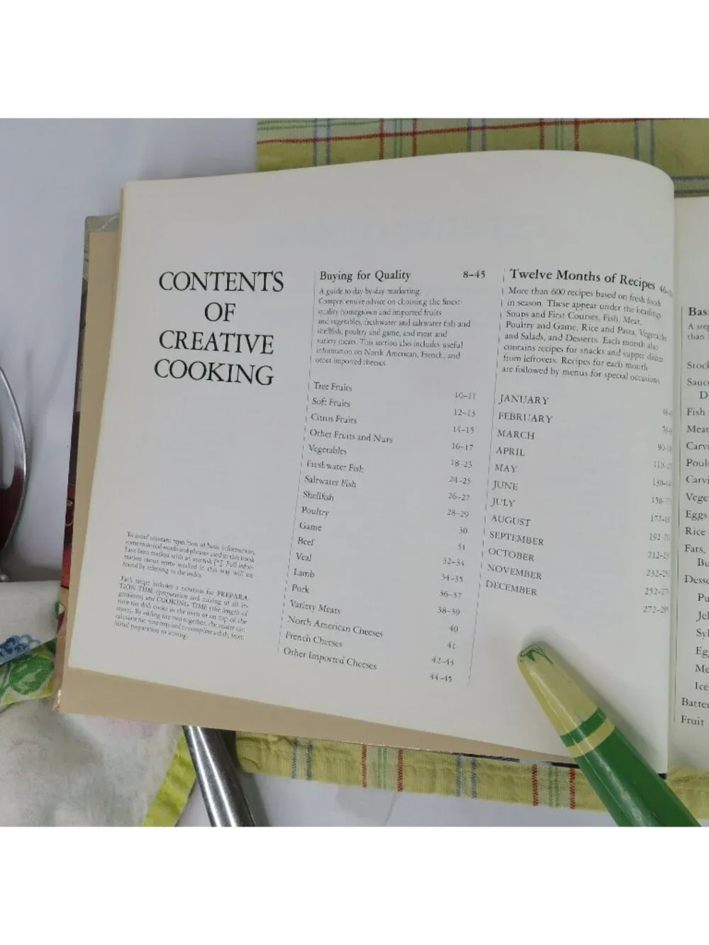 Readers Digest Creative Cooking Cookbook 1977 Learn to Cook Seasonal Recipes